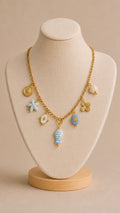 🩵 Collier Poisson Bleu