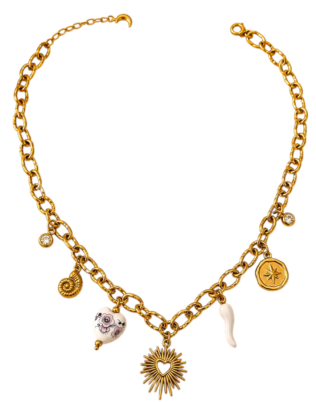 ✨ Collier Cœur Solaire