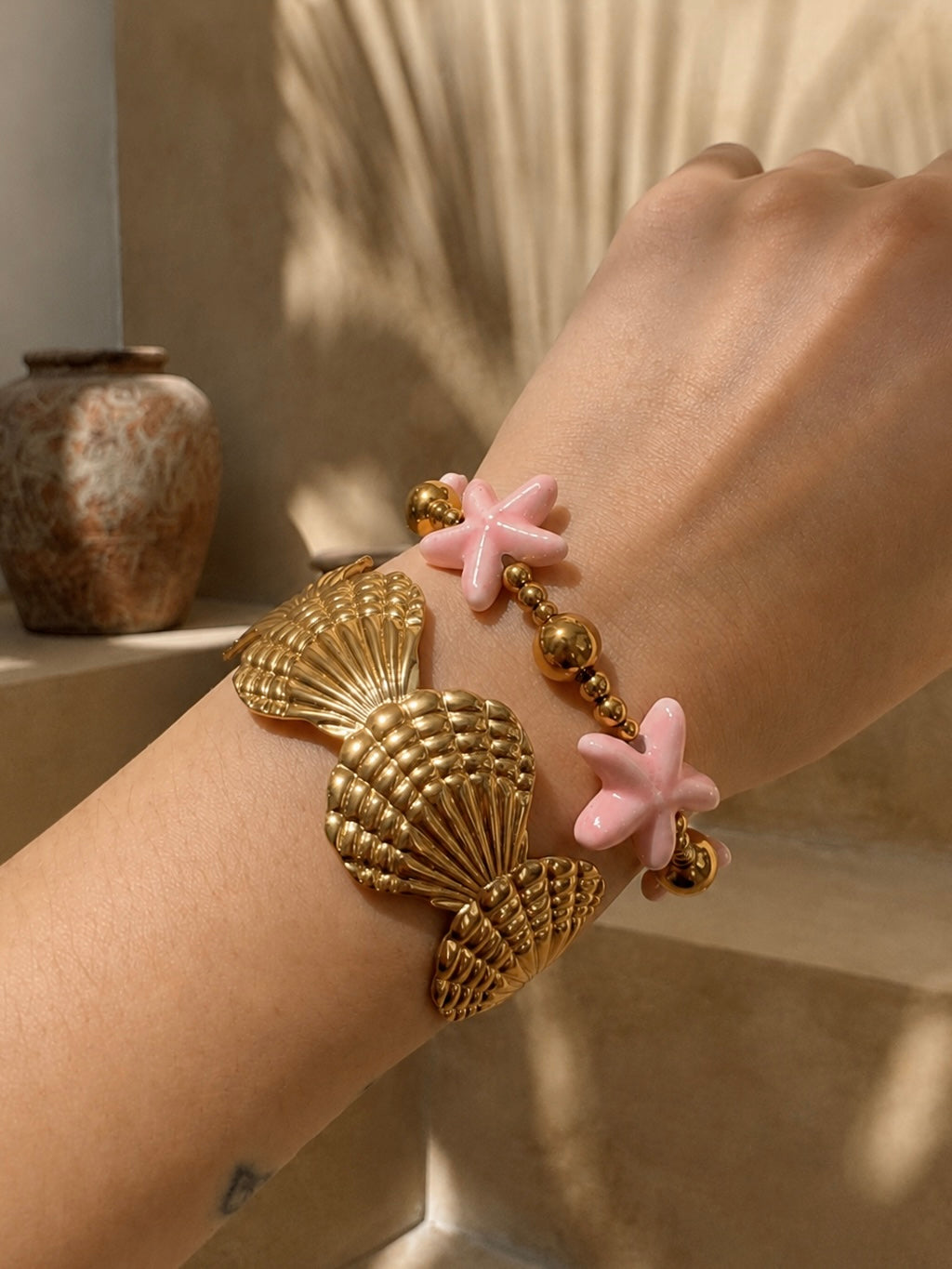 🩷 Bracelet Étoiles Roses