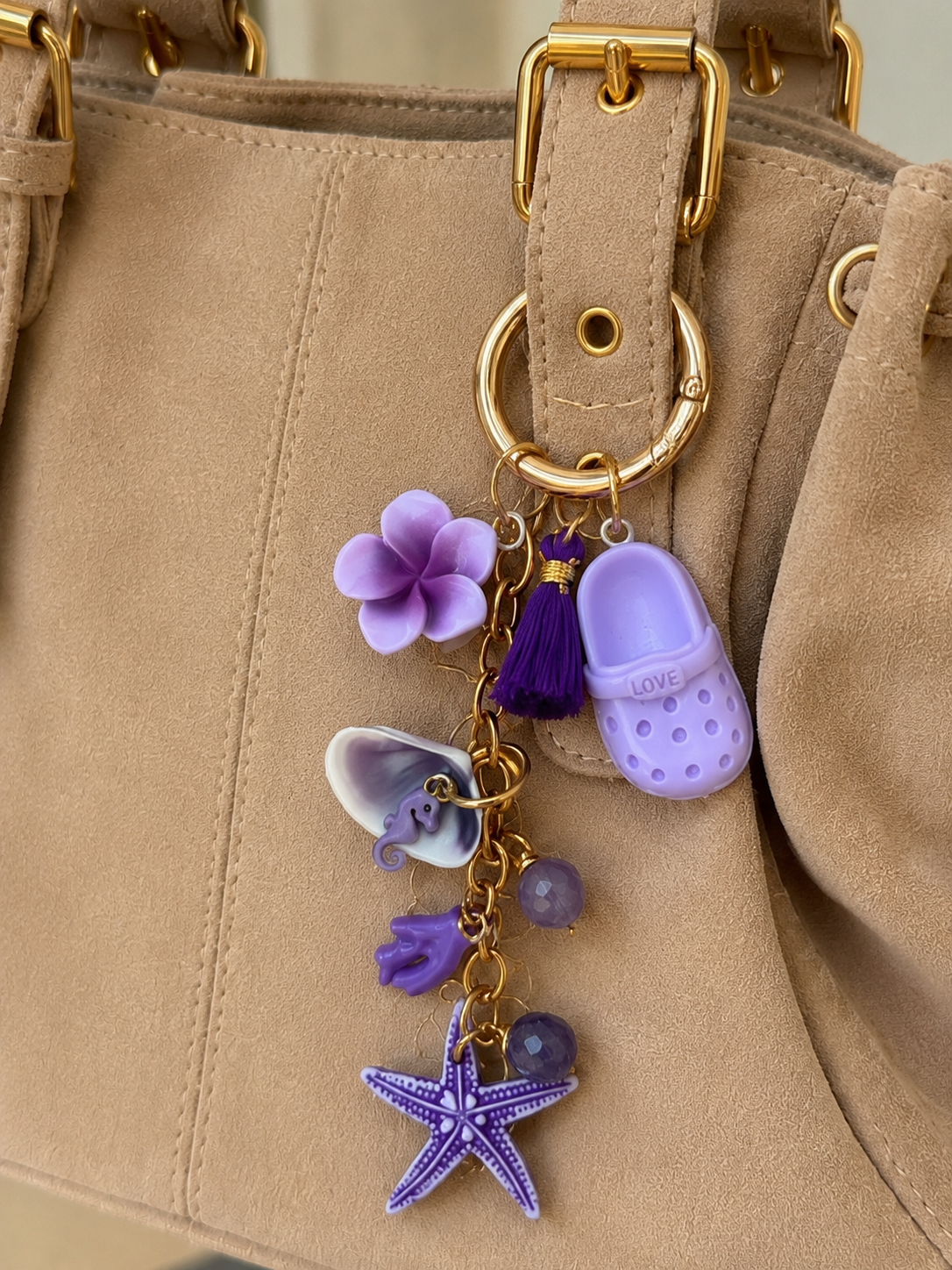💜 Bijou de sac Violet