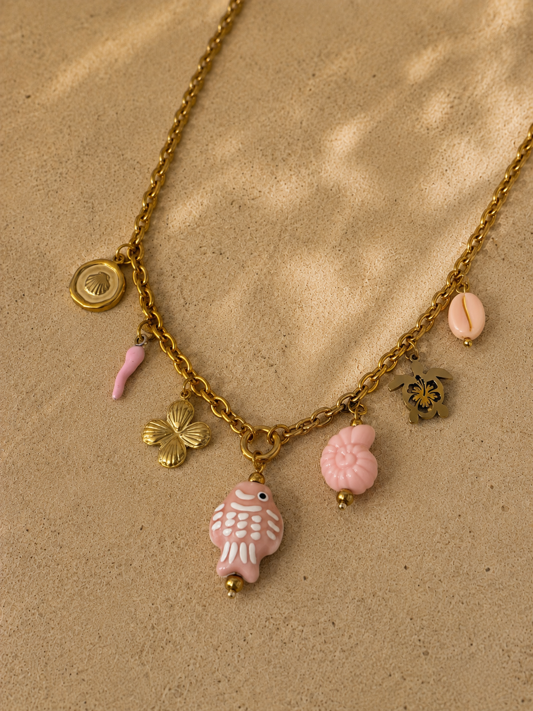 🩷 Collier Poisson Rose