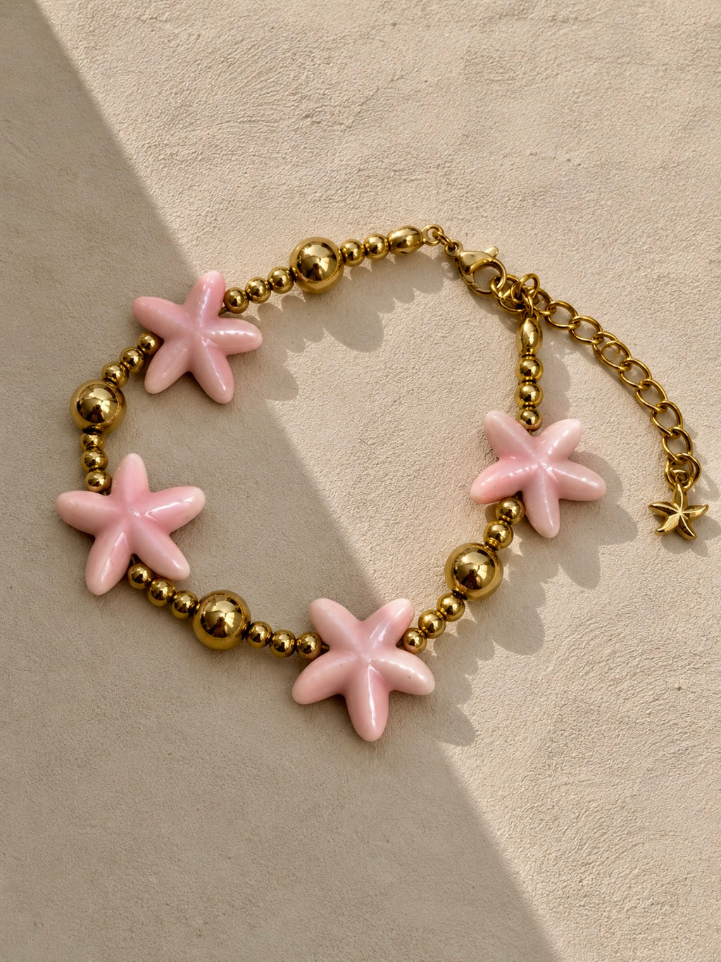 🩷 Bracelet Étoiles Roses