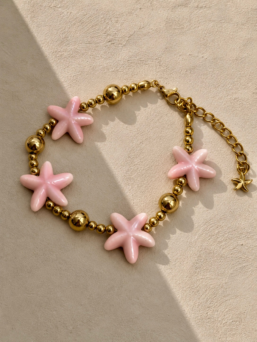 🩷 Bracelet Étoiles Roses
