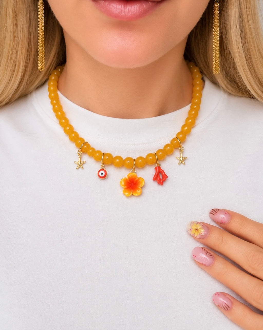 🌅 Collier Perla Sunset
