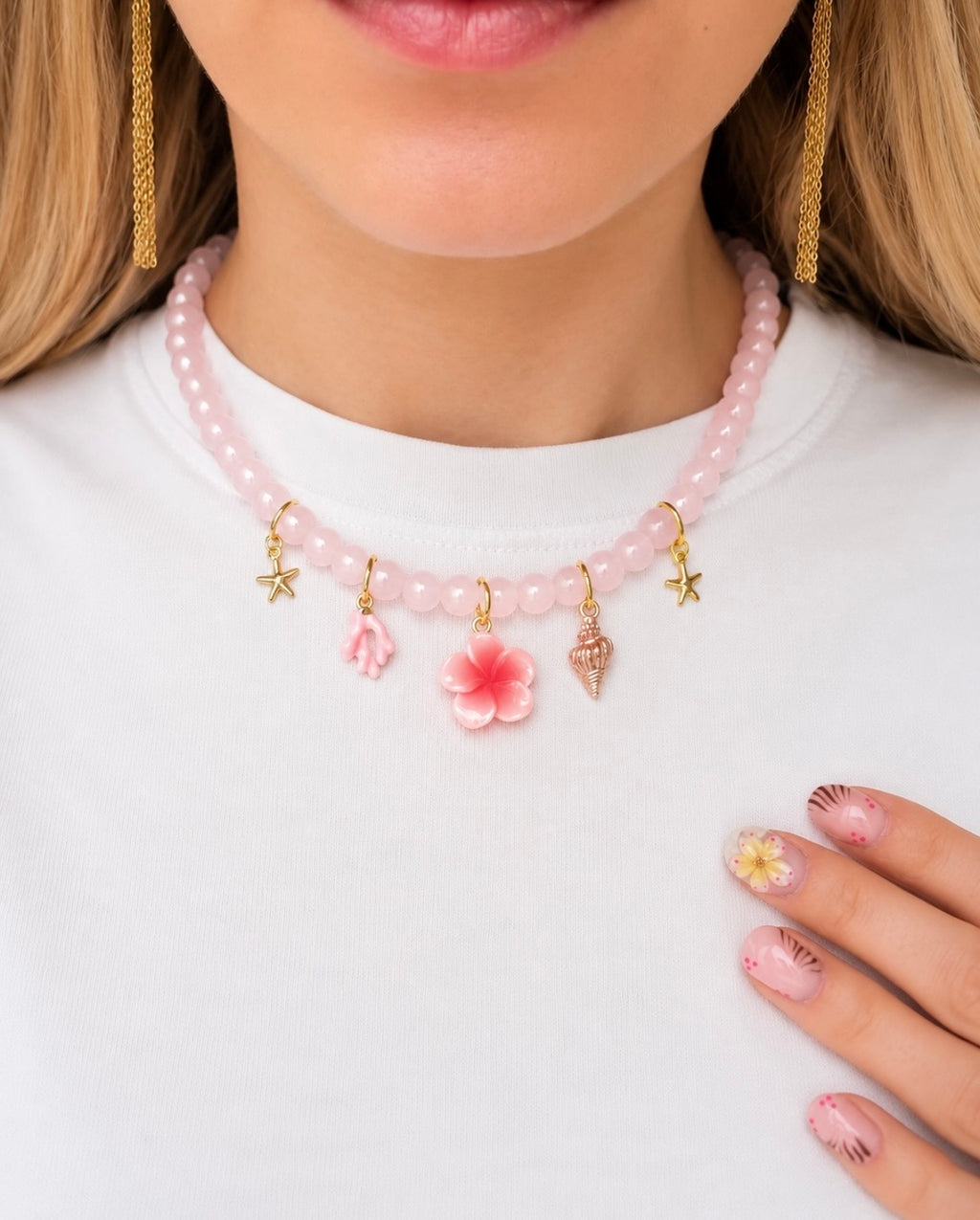 🌸 Collier Perla Rose