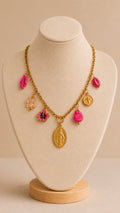 🌺 Collier fuchsia