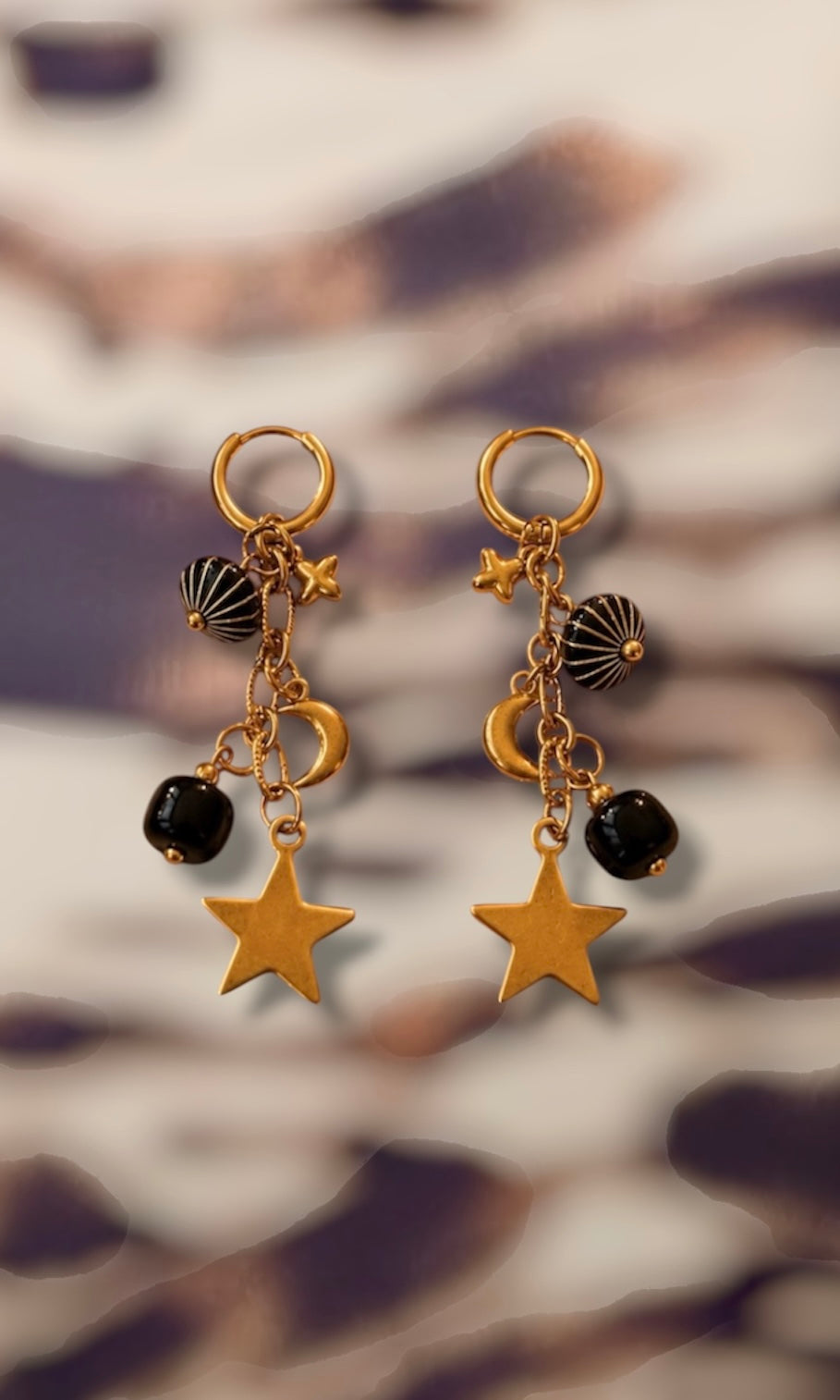 Boucles Étoiles Noires 🖤