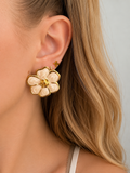 🌸 Boucles Fleurs Nacrées