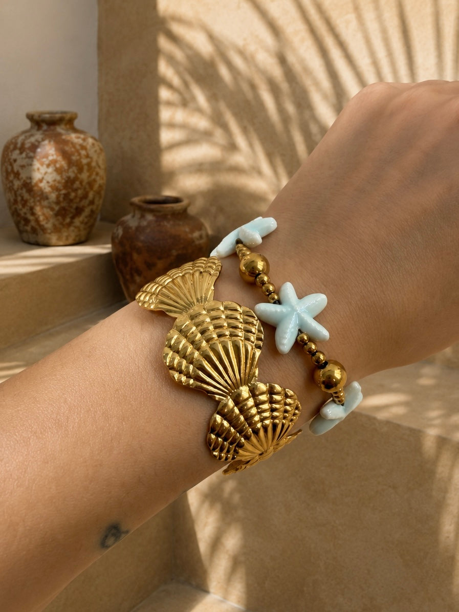 🩵 Bracelet Étoiles Turquoises