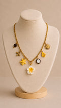 💛 Collier Fleur Jaune
