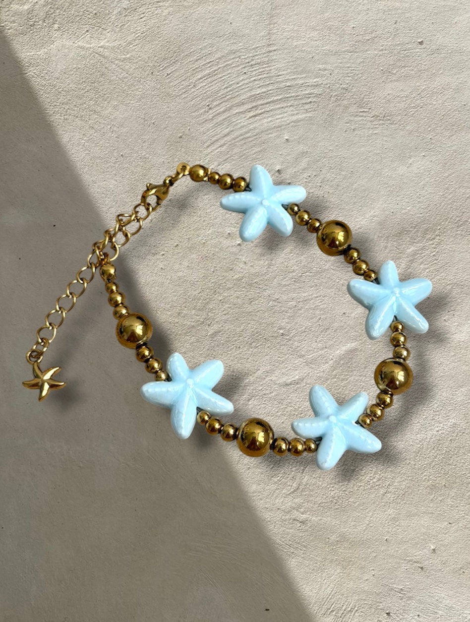 🩵 Bracelet Étoiles Turquoises